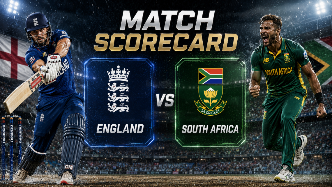 England Cricket Team Vs South Africa National Cricket Team Match Scorecard